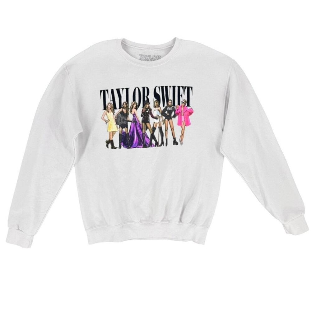 Taylor Swift Eras Tour Sweatshirt White Size Medium Official Merch